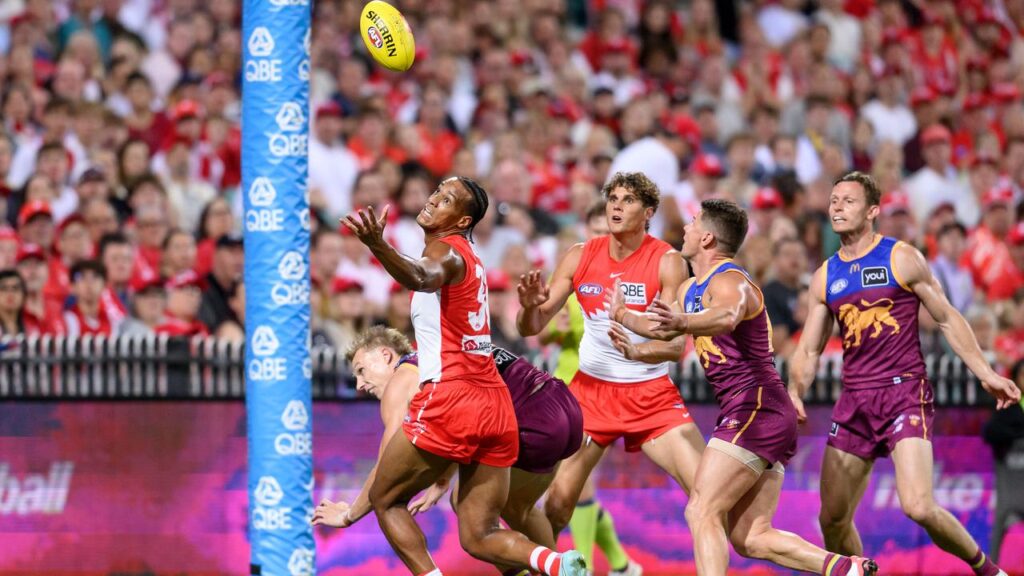 Joel Amartey has benefited from the presence of Charlie Curnow in the new-look Sydney forward line.
