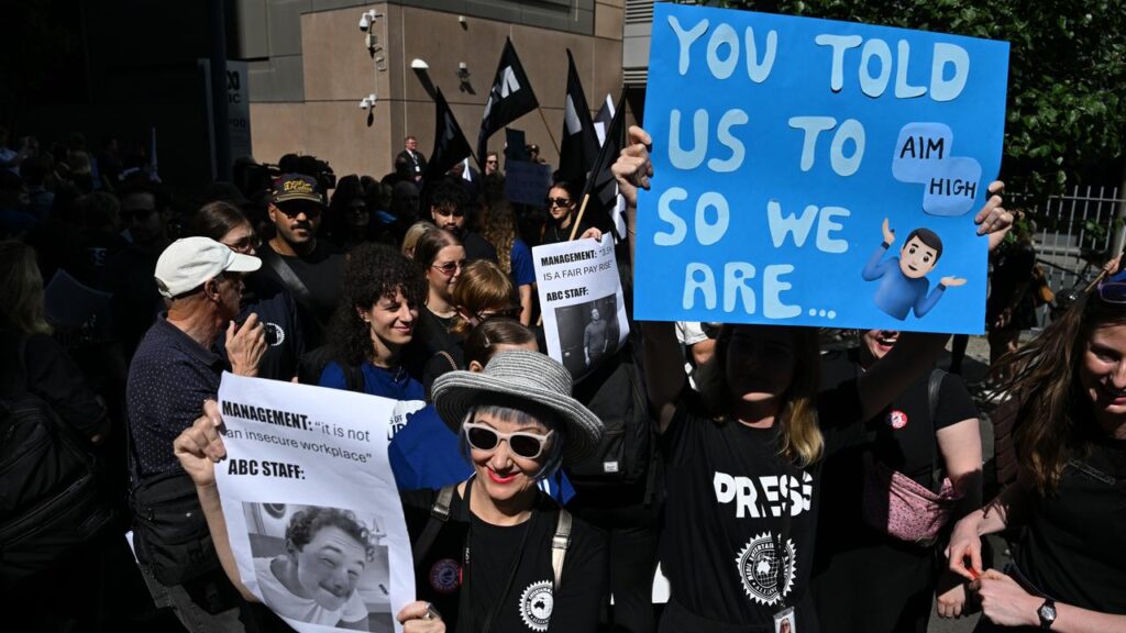 ABC staff are warning of further industrial action if management don’t meet their demands.
