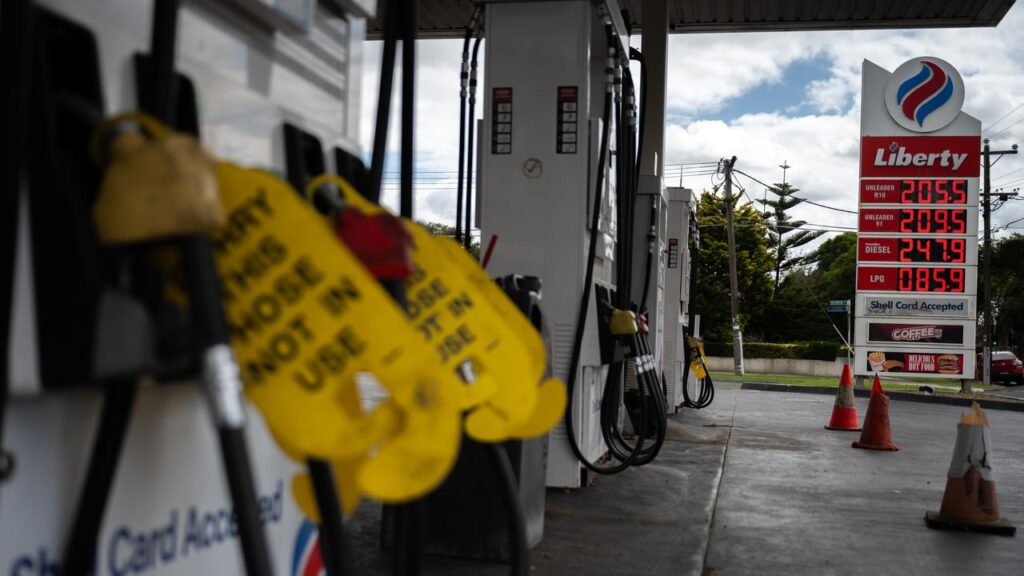 Hundreds of service stations throughout Australia have run dry as motorists stock up.
