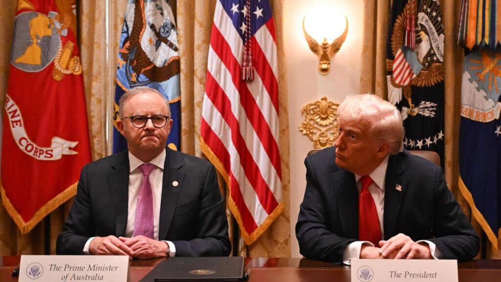 Trump has blasted Australia and other Indo-Pacific nations for refusing to join the Iran conflict.
