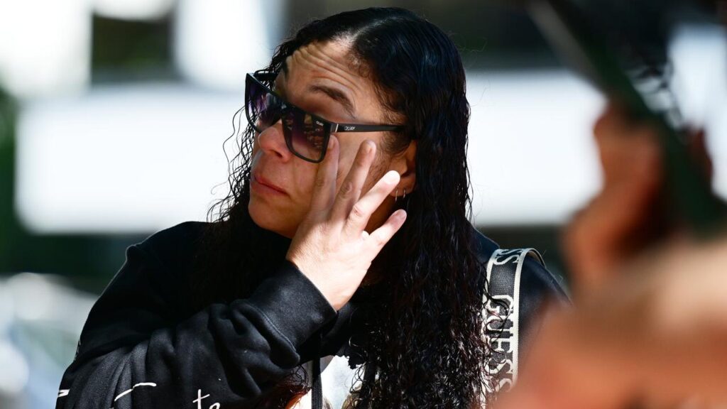 Angelina Kauffman sobbed saying there was no justice in the sentence over her children’s deaths.
