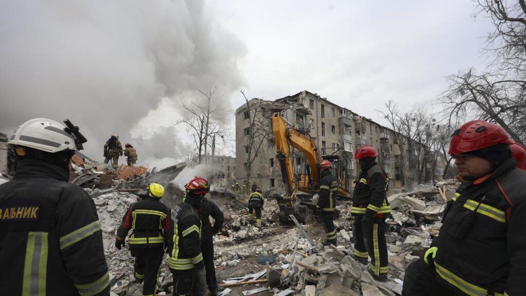 Kharkiv officials say deadly Russian attacks damaged 19 residential buildings.
