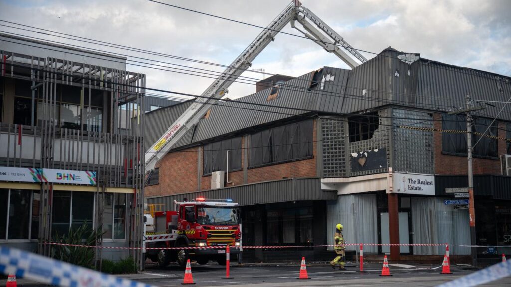 Fire crews attended after smoke was seen billowing from the Love Machine nightclub in Melbourne.
