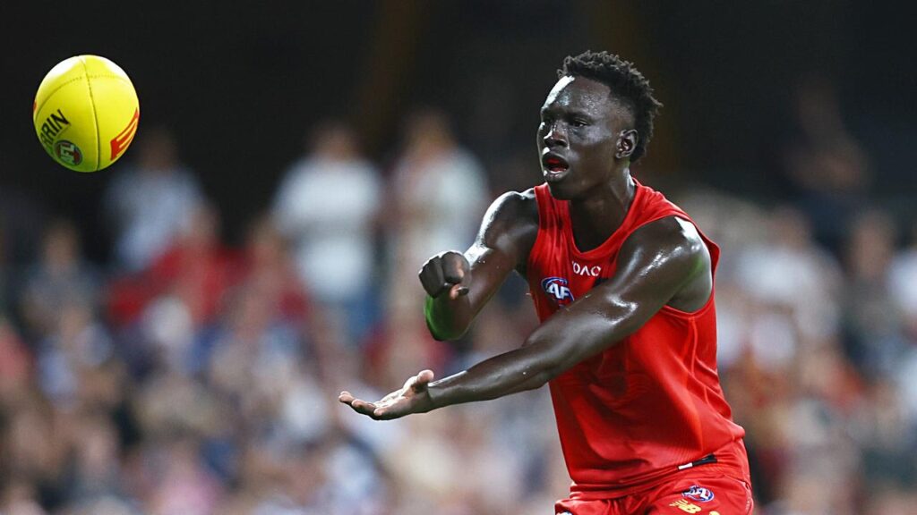 Mac Andrew got a telling to by his father for his theatrics against West Coast.
