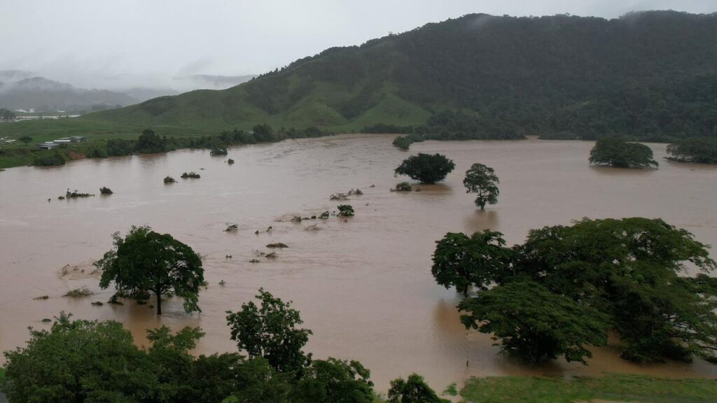 Queensland’s Daintree River region is already water-logged after being hit be intense rainfall.

