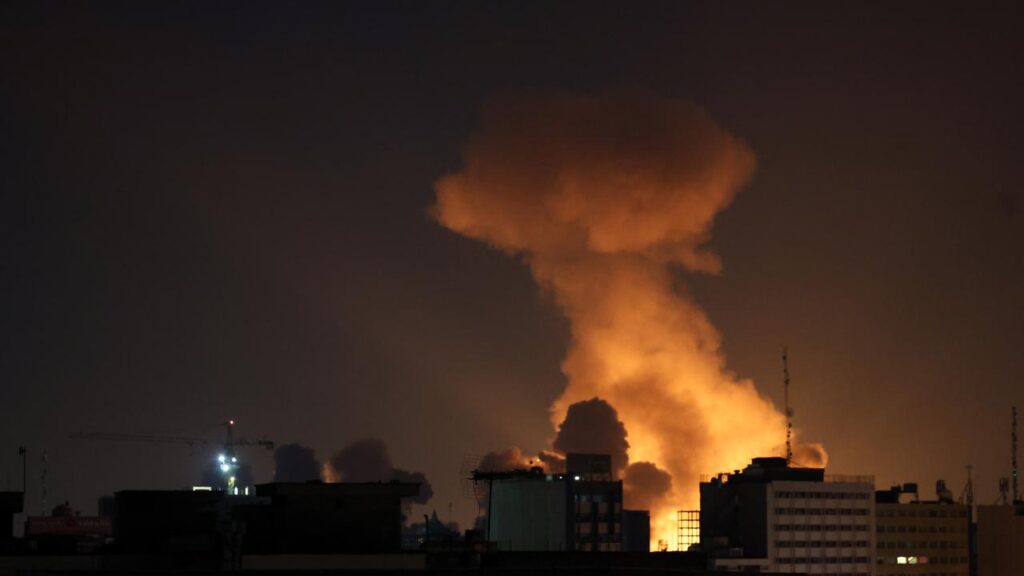 The Israeli army says its warplanes have struck a bunker beneath a government compound in Tehran.
