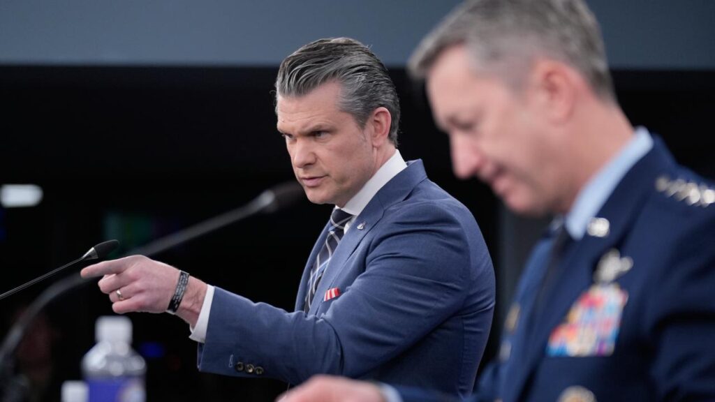 The US has carried out strikes against 7000 targets in Iran, Defense Secretary Pete Hegseth says.
