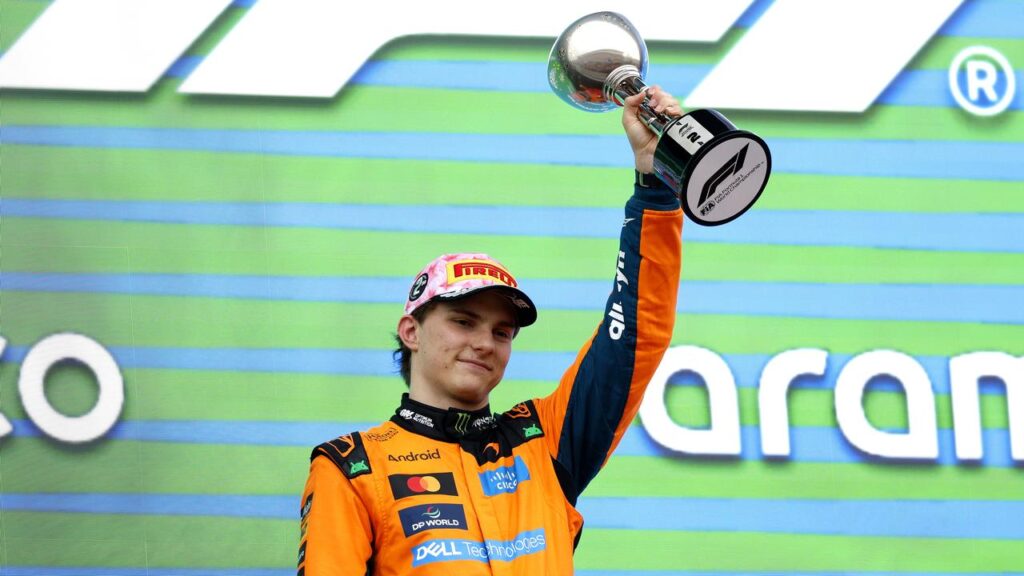 Oscar Piastri, back on the F1 podium, was delighted with his runner’s-up spot at the Japanese GP.
