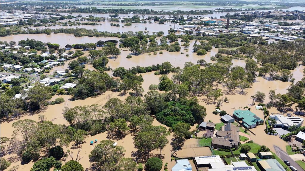 The central Queensland city of Bundaberg has been hit with its third major flood in 16 years.
