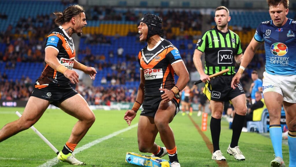Heamasi Makasini has become the most talked about Tiger despite playing just once last NRL season.
