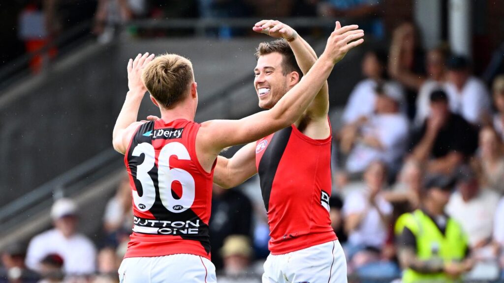 Zach Merrett has appeared to be enjoying his time with Essendon this year after wanting out in 2025.
