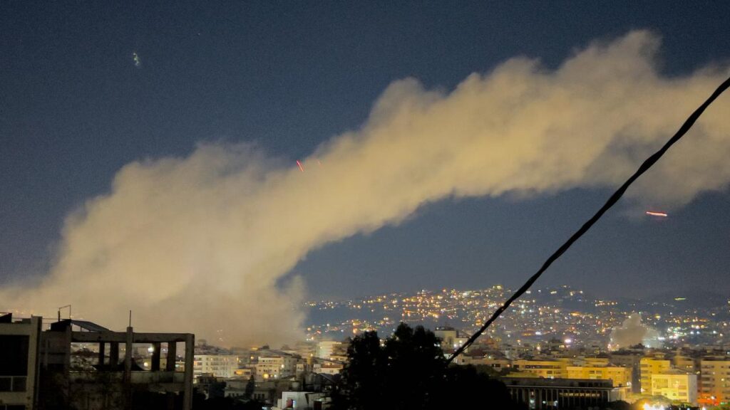 Explosions were heard in Beirut’s south, as Israel targeted Hezbollah territory.
