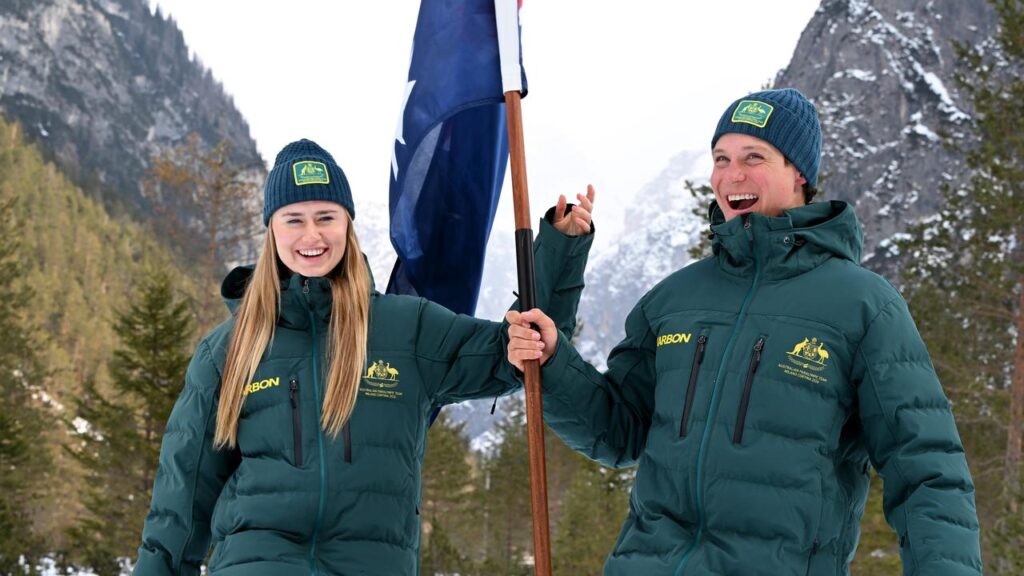 Georgia Gunew and Ben Tudhope will be the Aussie flagbearers at the Winter Paralympics.

