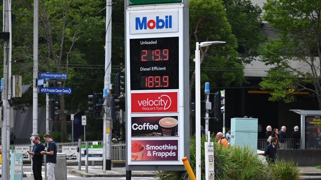 Melbourne and Sydney drivers have been hit with petrol prices hikes following the strikes on Iran.
