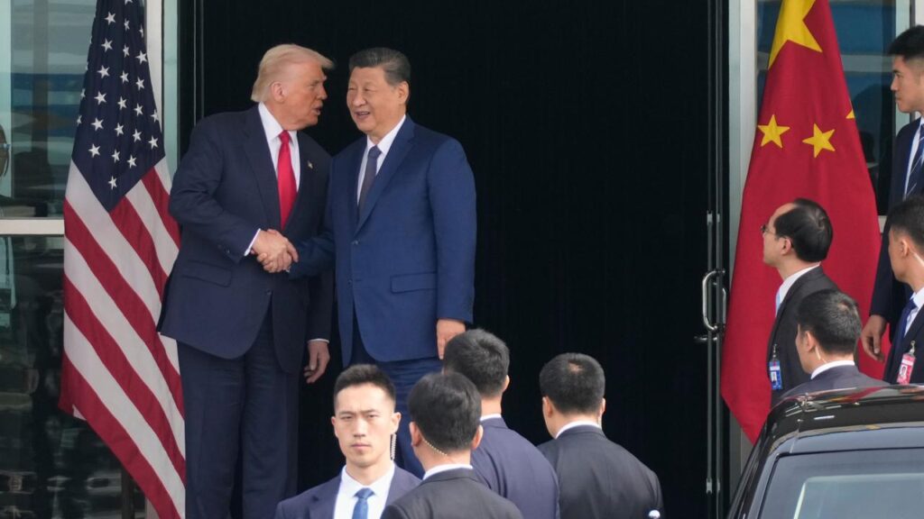 US President Donald Trump and Chinese President Xi Jinping last met in South Korea in October.
