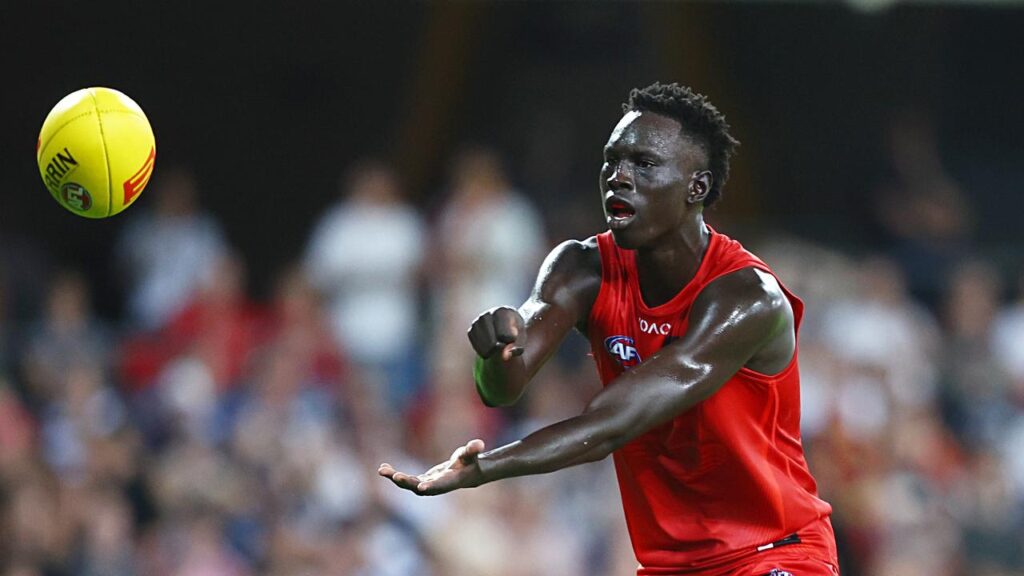 Suns’ Mac Andrew gave away three free kicks on a frustrating night against the Cats.
