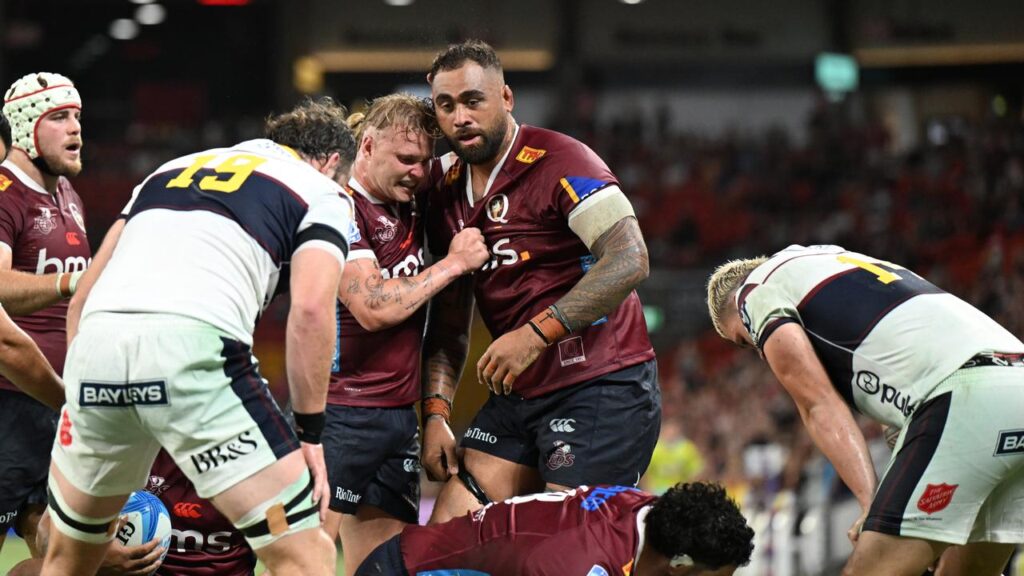 Lukhan Salakaia-Loto was a big part of Queensland’s win against the Highlanders. 
