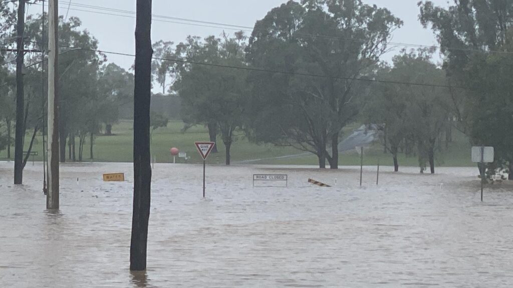 A monsoon trough is dumping huge rainfall totals between Townsville and Cairns.
