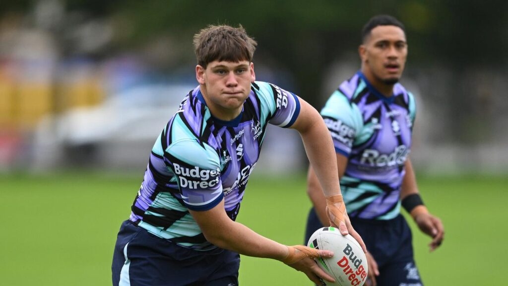 Young Cooper Clarke lost 20kgs since arriving at the Melbourne Storm and will make his NRL debut.

