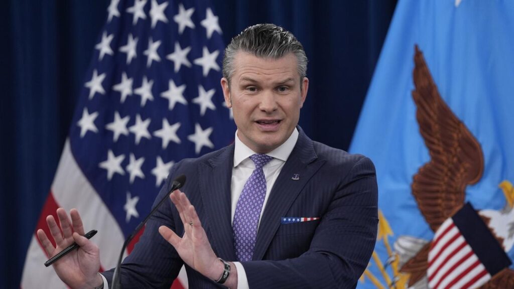 Defense Secretary Pete Hegseth says he visited US troops in the Middle East on the weekend.
