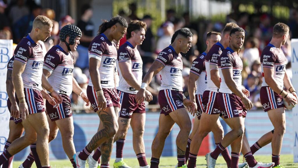 The Sea Eagles’ nightmare NRL start saw them slump to Newcastle and be winless after two home games.
