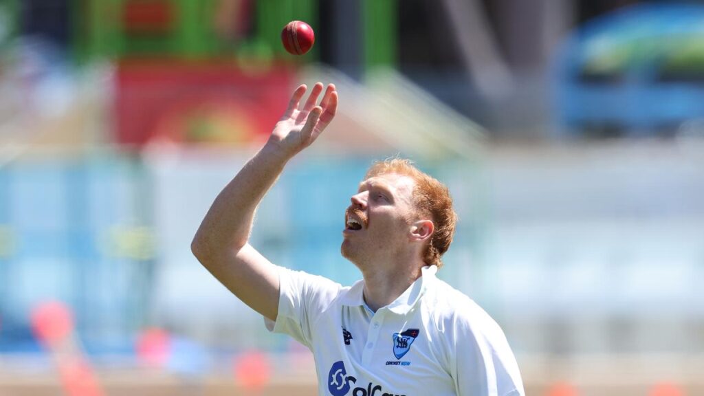 Liam Hatcher came desperately close to bowling NSW to victory against Western Australia.
