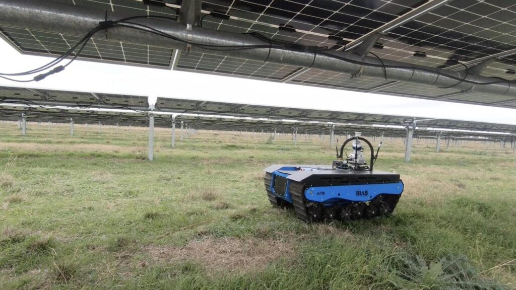 It’s a dirty job, but someone has to do it. Robots could do maintenance checks at solar farms.
