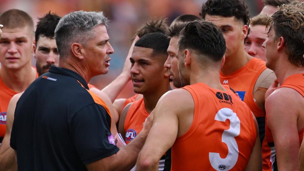 Giants coach Adam Kingsley wants his players to lift offensively and at clearances.
