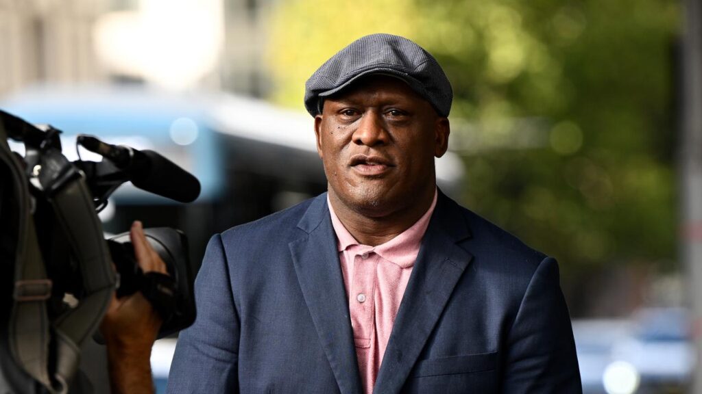 Wendell Sailor pleaded guilty to failing to leave premises, intimidation and resisting police.
