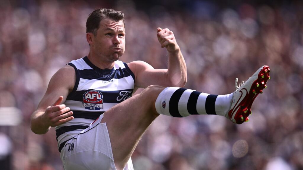 Patrick Dangerfield has suffered a calf injury and will miss the Cats’ clash against Adelaide. 
