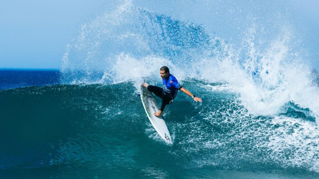 George Pittar has beaten Brazilian great Gabriel Medina to take out the Margaret River Pro. 
