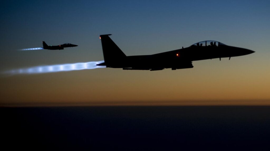 A frantic search is underway for a missing pilot after two US warplanes were shot down. (File)

