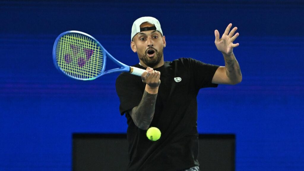Australia’s Nick Kyrgios will play in the traditional lead-up tournament to Wimbledon at Halle.
