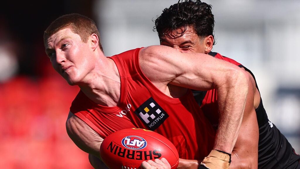 Matt Rowell had 35 touches in a dominant effort for Gold Coast as they battled to beat Essendon.
