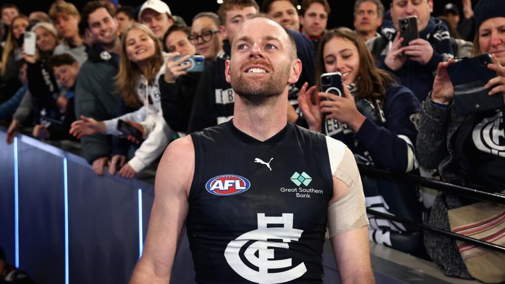 Former skipper Sam Docherty is back in the fold at Carlton. 
