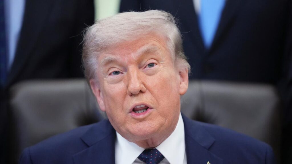 US President Donald Trump says King Charles is “a brave man, and he’s a great man”.
