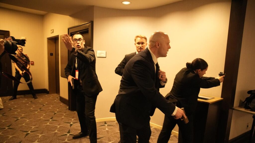 A shooting at the White House Correspondents’ Association Dinner sent attendees scrambling.
