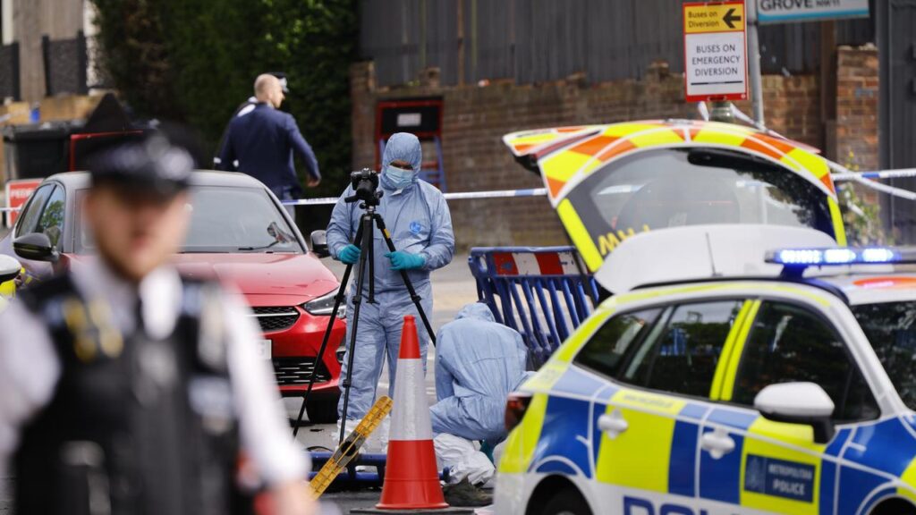 Police have arrested a 45-year-old man on suspicion of attempted murder after a stabbing in London.
