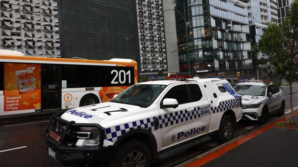 A man died at the scene after a shooting at an apartment tower in Melbourne’s east.
