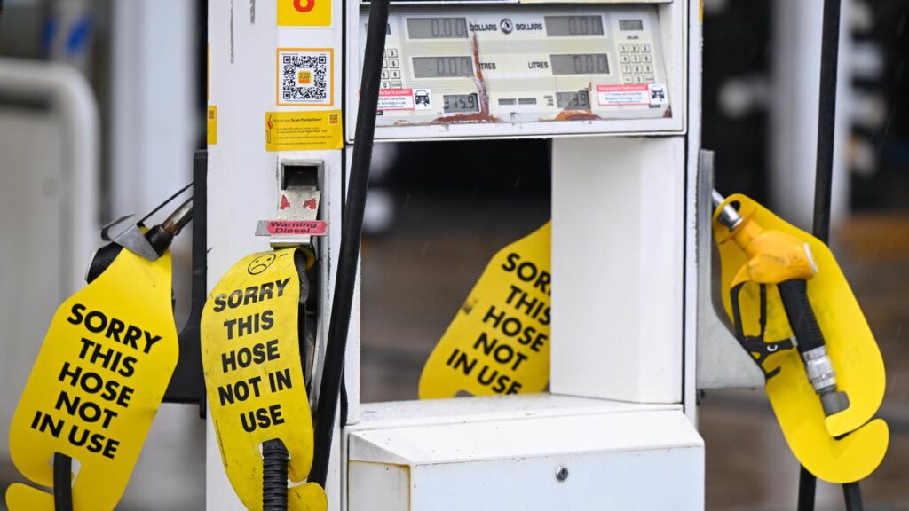 Service stations have to sell their older stock before bringing in cheaper, lower-taxed fuel.
