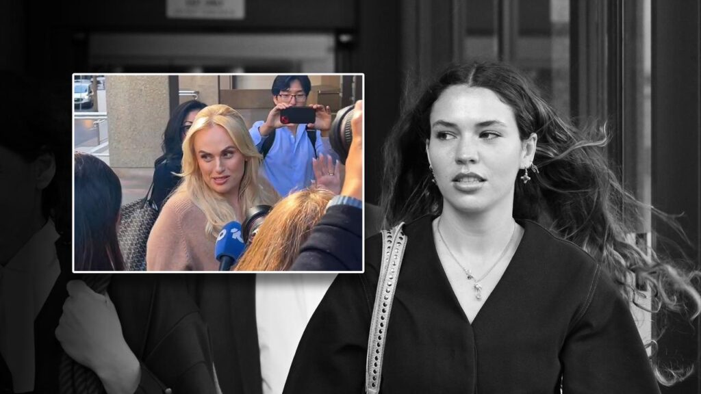 Actor Charlotte MacInnes (right) accuses Rebel Wilson of fabricating a conversation with her.
