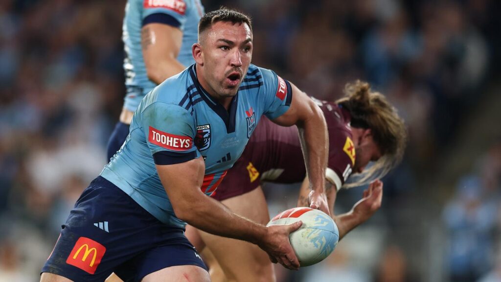 Reece Robson is facing a battle with Blayke Brailey to keep his NSW No.9 jersey.
