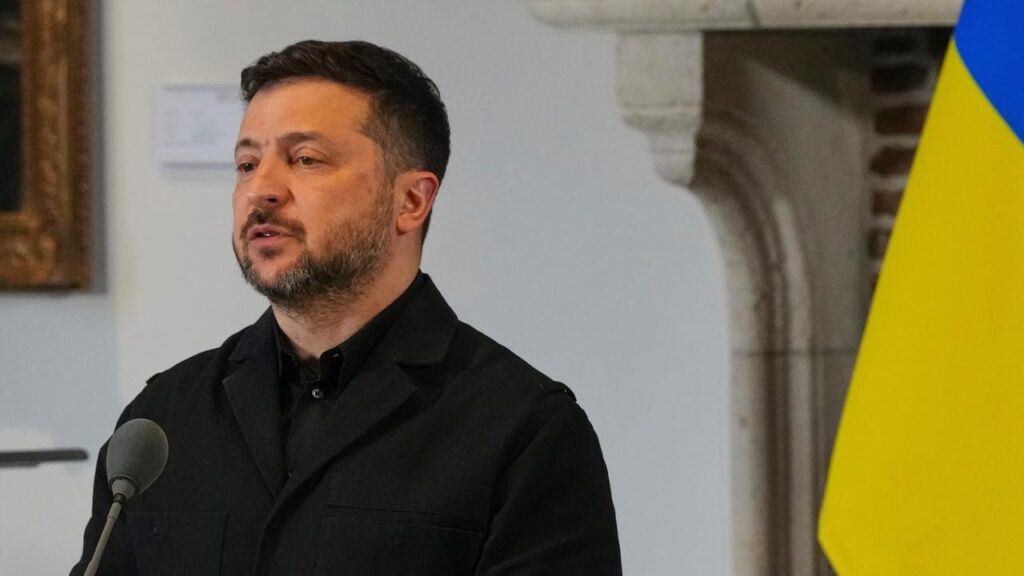 President Volodymyr Zelenskiy says Ukraine is ready to defend its territory and its independence.
