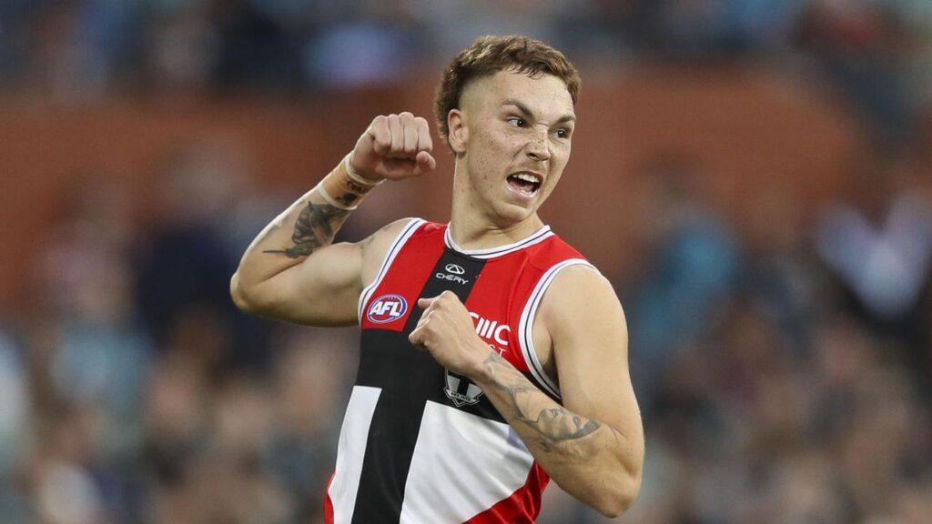 St Kilda’s Lance Collard has been found guilty of using a homophobic slur during a VFL match.
