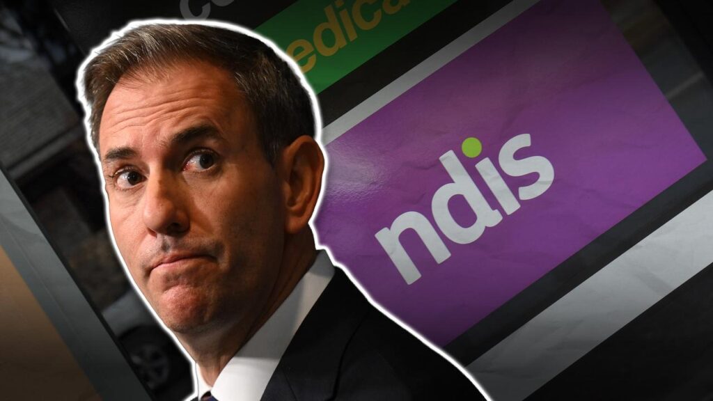 Treasurer Jim Chalmers is eyeing spending cuts at the NDIS to help boost the federal budget.
