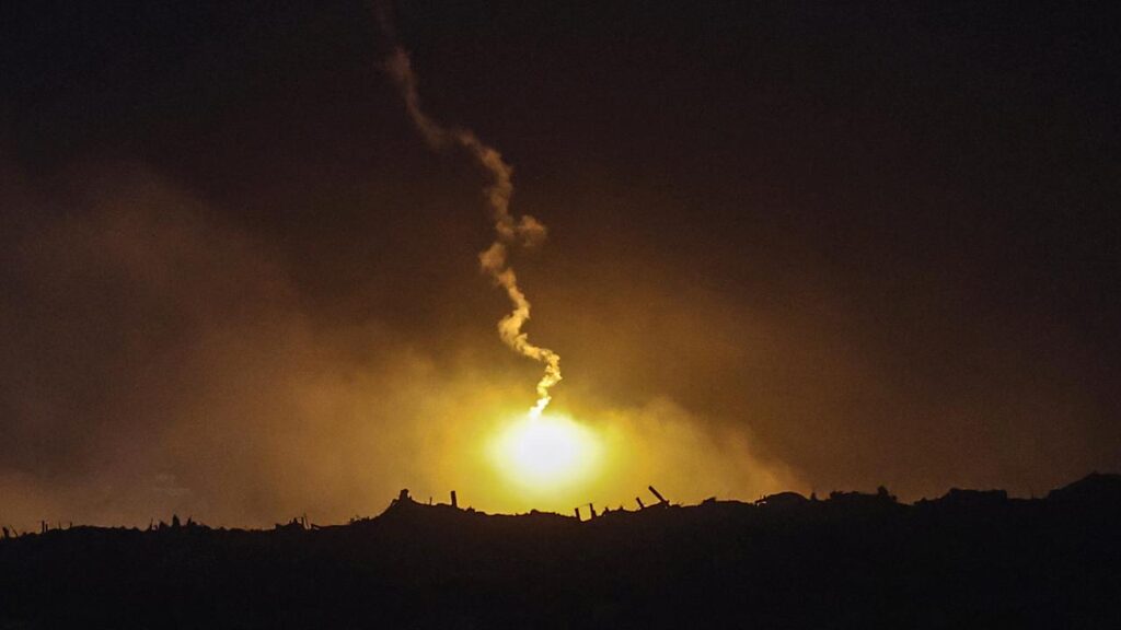 An Israeli strike in Gaza ‌City has killed three people, including two police.
