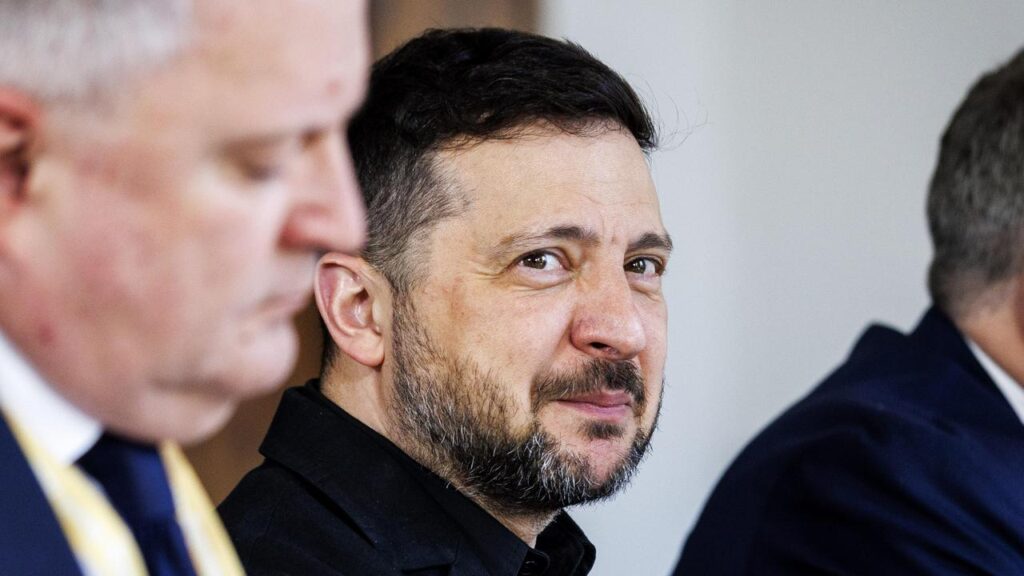 President Volodymyr Zelenskiy wants a common anti-ballistic missile ‌defence system ​within a year.
