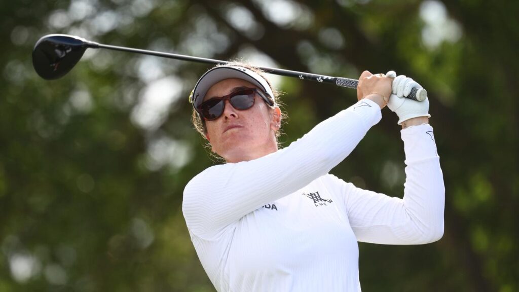 Hannah Green has charged to an LPGA Tour playoff victory in Los Angeles.
