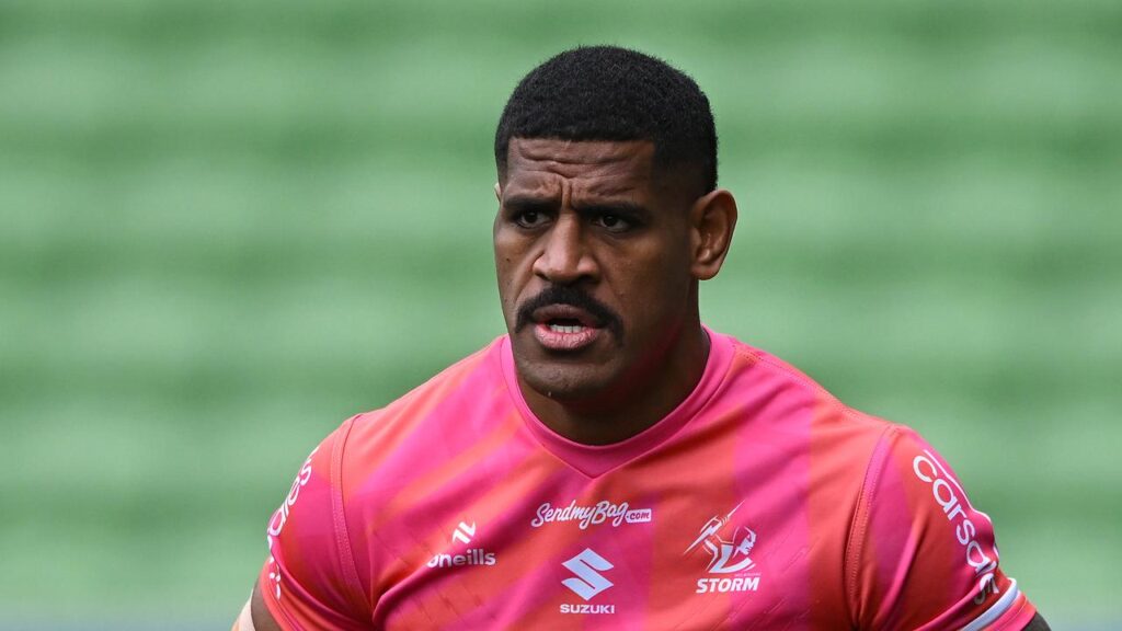 Tui Kamikamica was a welcome sight at Melbourne Storm training on Thursday.
