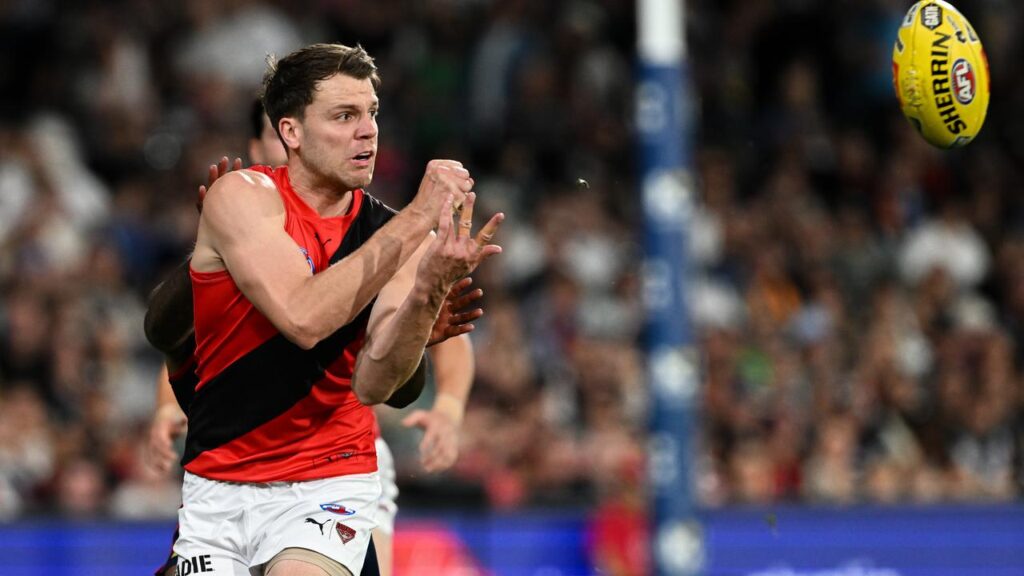 Essendon’s Jordan Ridley has picked up a calf injury and is likely to miss the Anzac Day clash.
